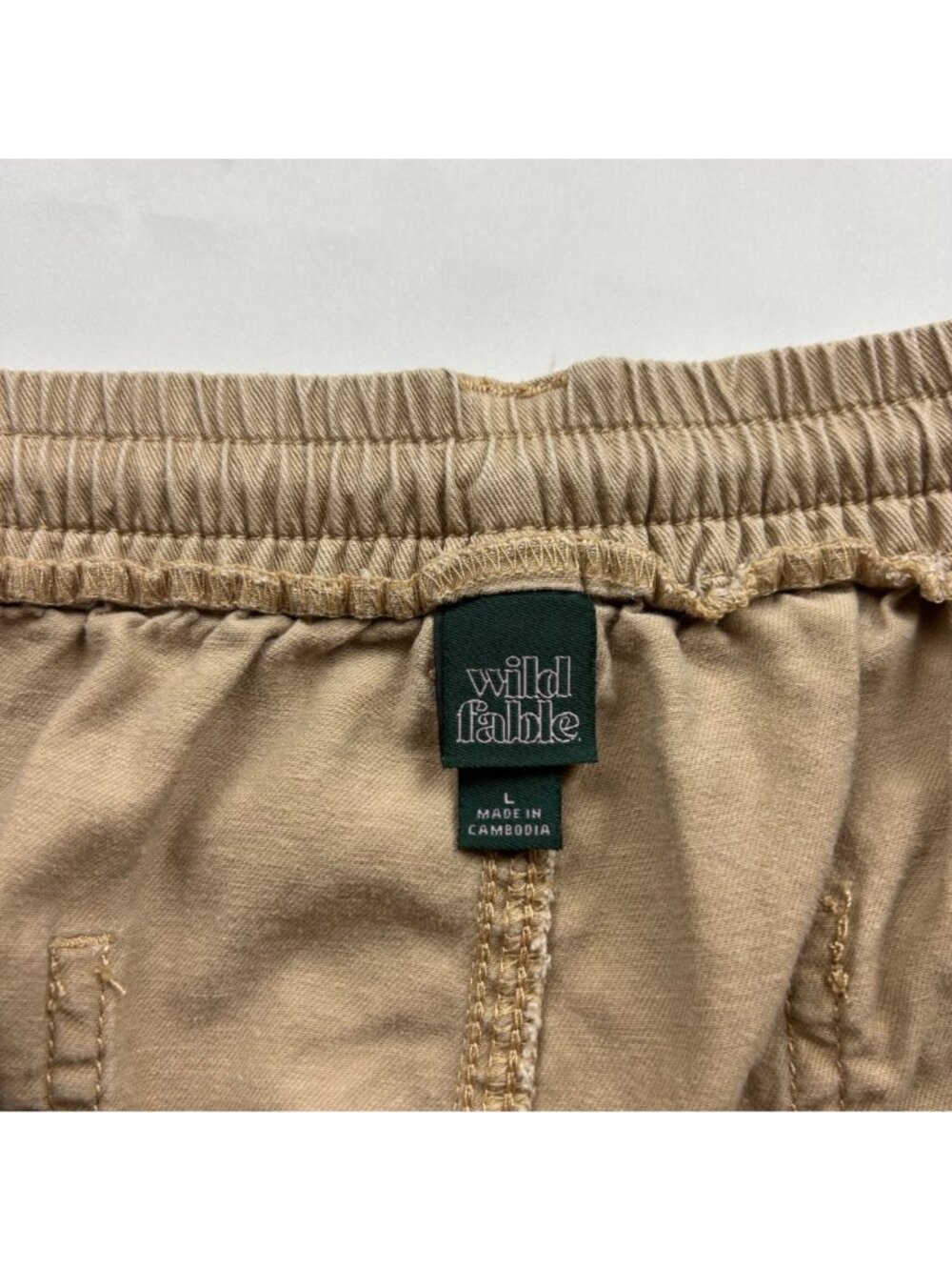 Wild Fable Dark Khaki Canvas Cargo Parachut Pant L - Picture 3 of 7